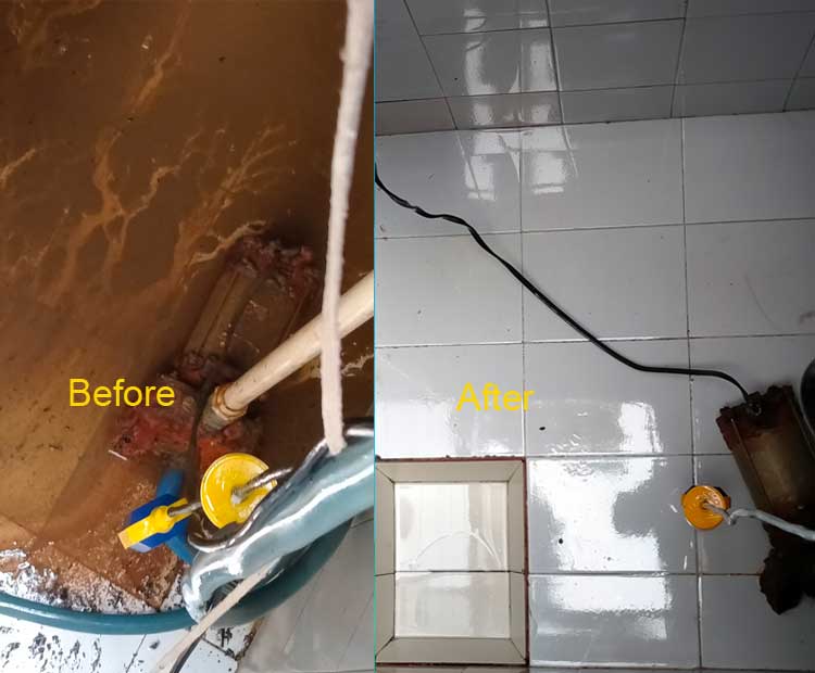 underground water tank cleaning